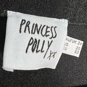 Princess Polly, Black, Long Sleeve Wrap Dress